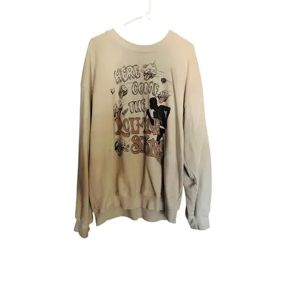 DAYDREAMER White Rolling Stones Here Comes The Stones Oversized Sweatshirt L - Picture 2 of 10